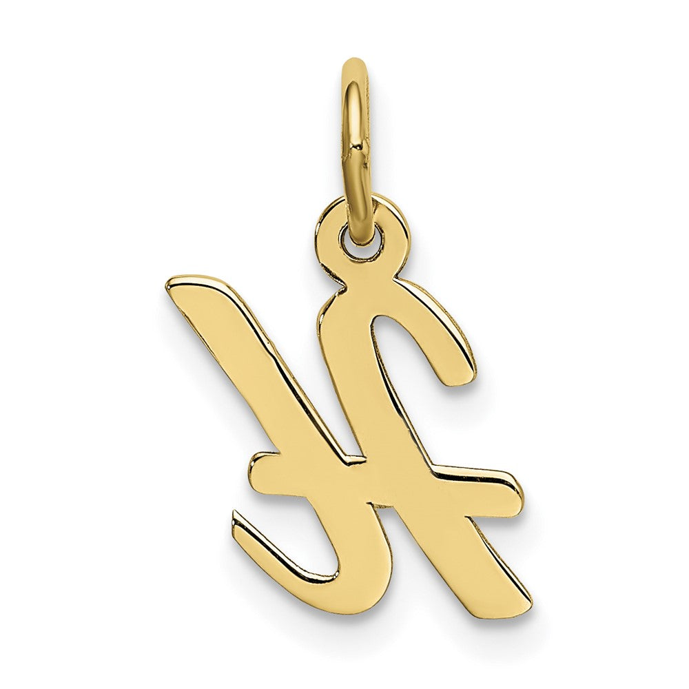 10k Small Script Initial H Charm