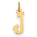 10k Small Script Initial J Charm