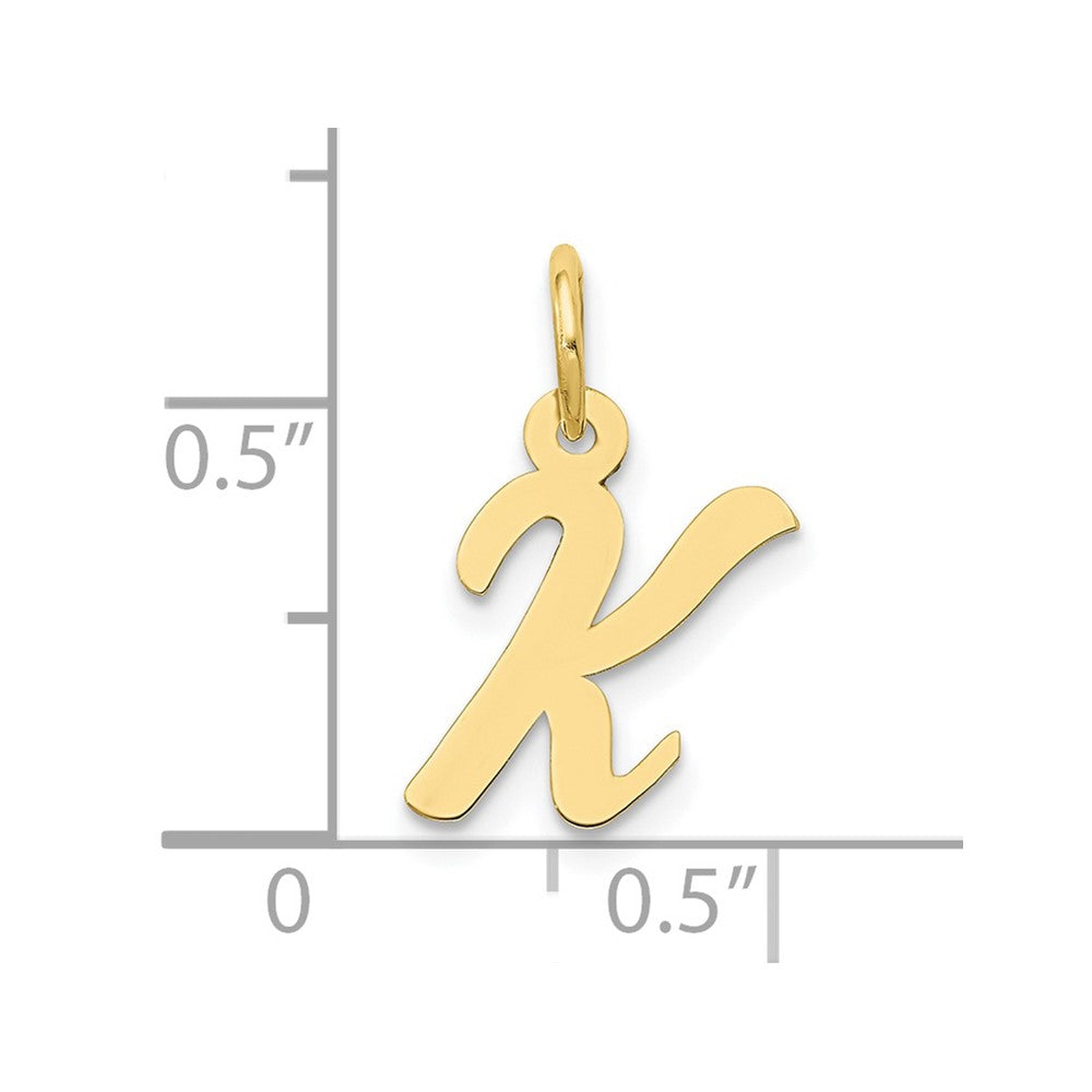10k Small Script Initial K Charm