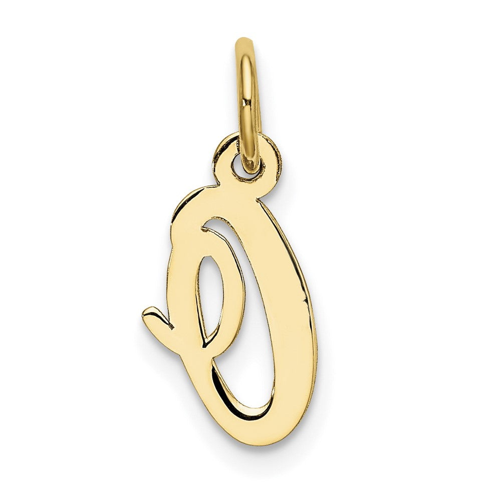 10k Small Script Initial O Charm