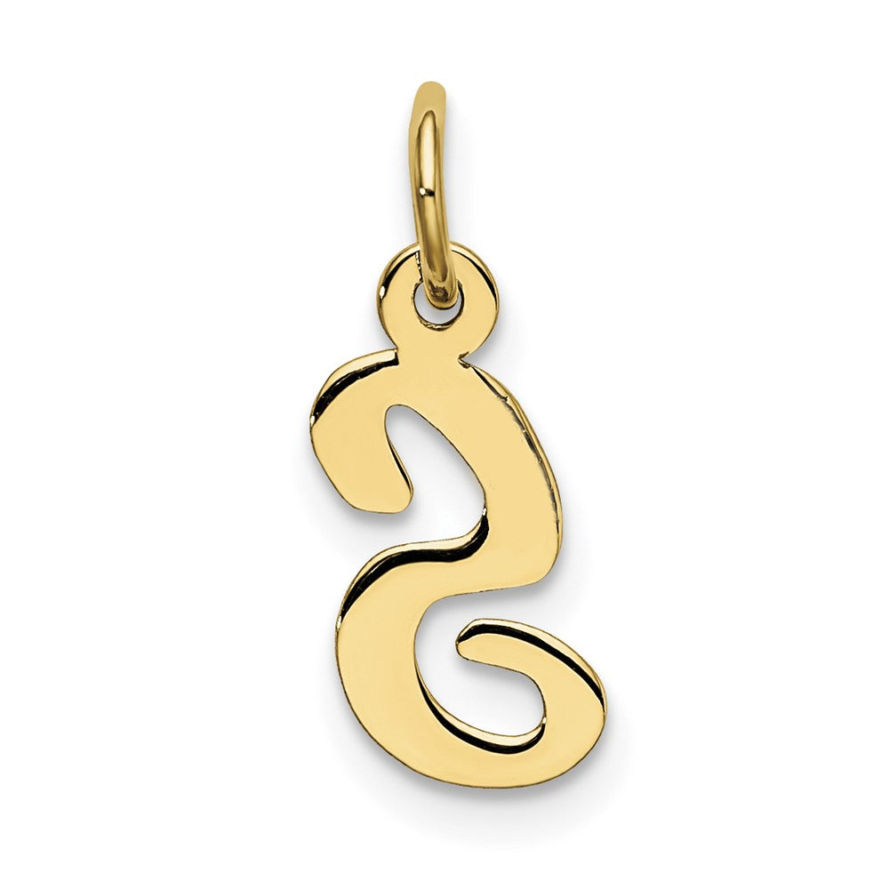 10k Small Script Initial S Charm