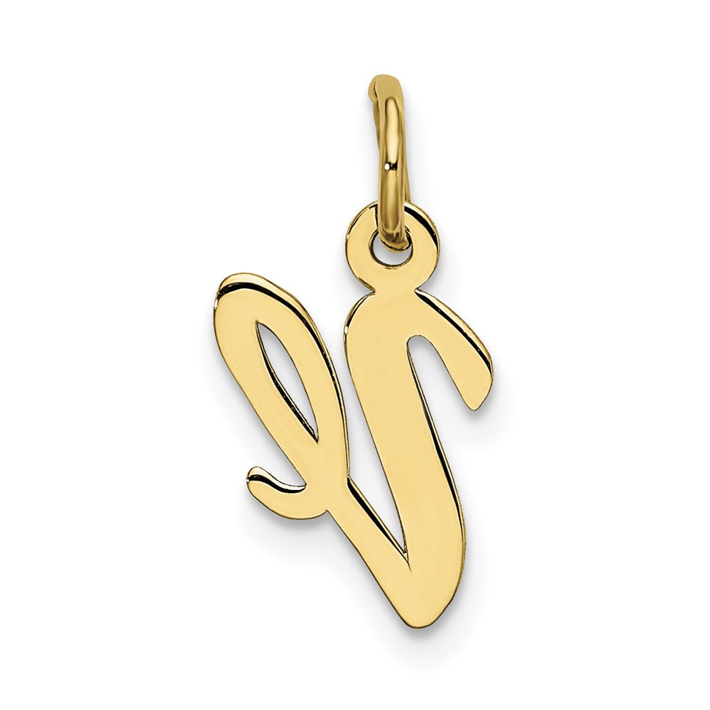 10k Small Script Initial V Charm
