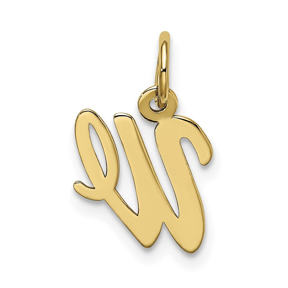 10k Small Script Initial W Charm