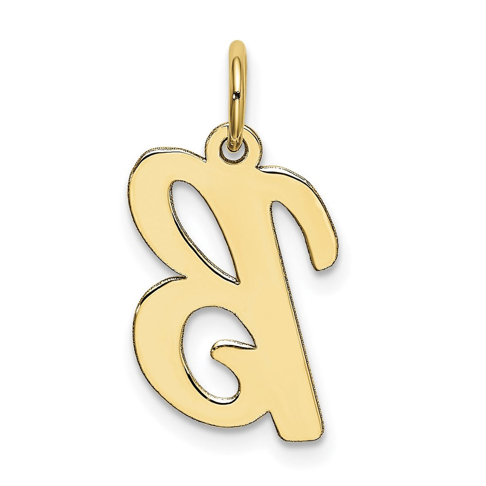 10K Medium Script Letter B Initial Charm