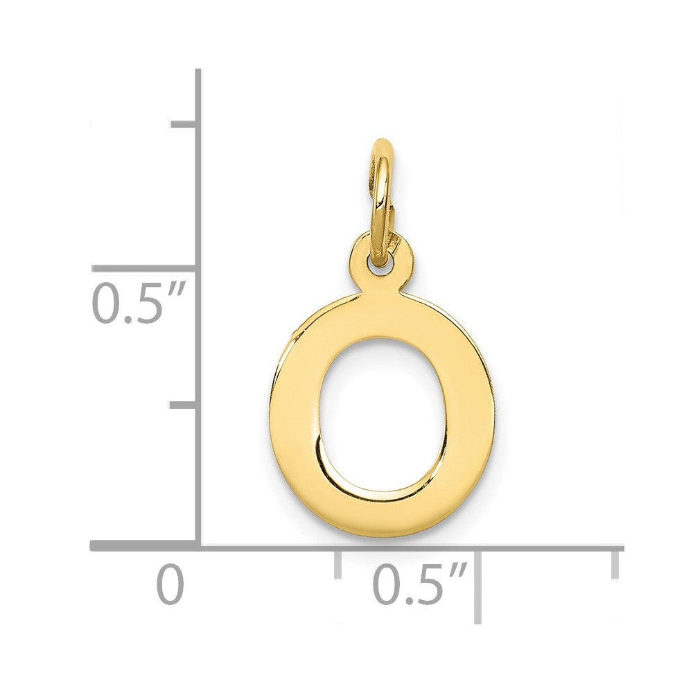 10k Small Block Initial O Charm