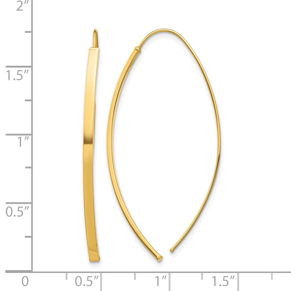 10k Dangle Threader Earrings