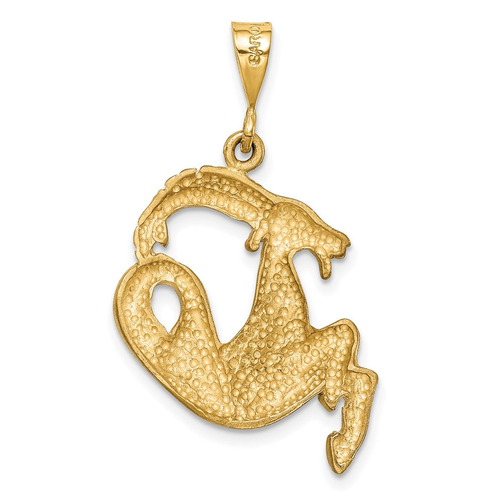 10k Capricorn Zodiac Charm
