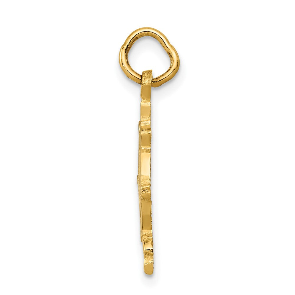 10k Ships Wheel Charm