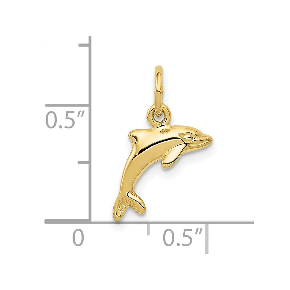 10k Dolphin Pendant