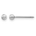Inverness 14k White Gold 3mm Ball Post Earrings