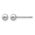 Inverness 14k White Gold 4mm Ball Post Earrings