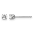 Inverness 14k White Gold 3mm CZ Post Earrings