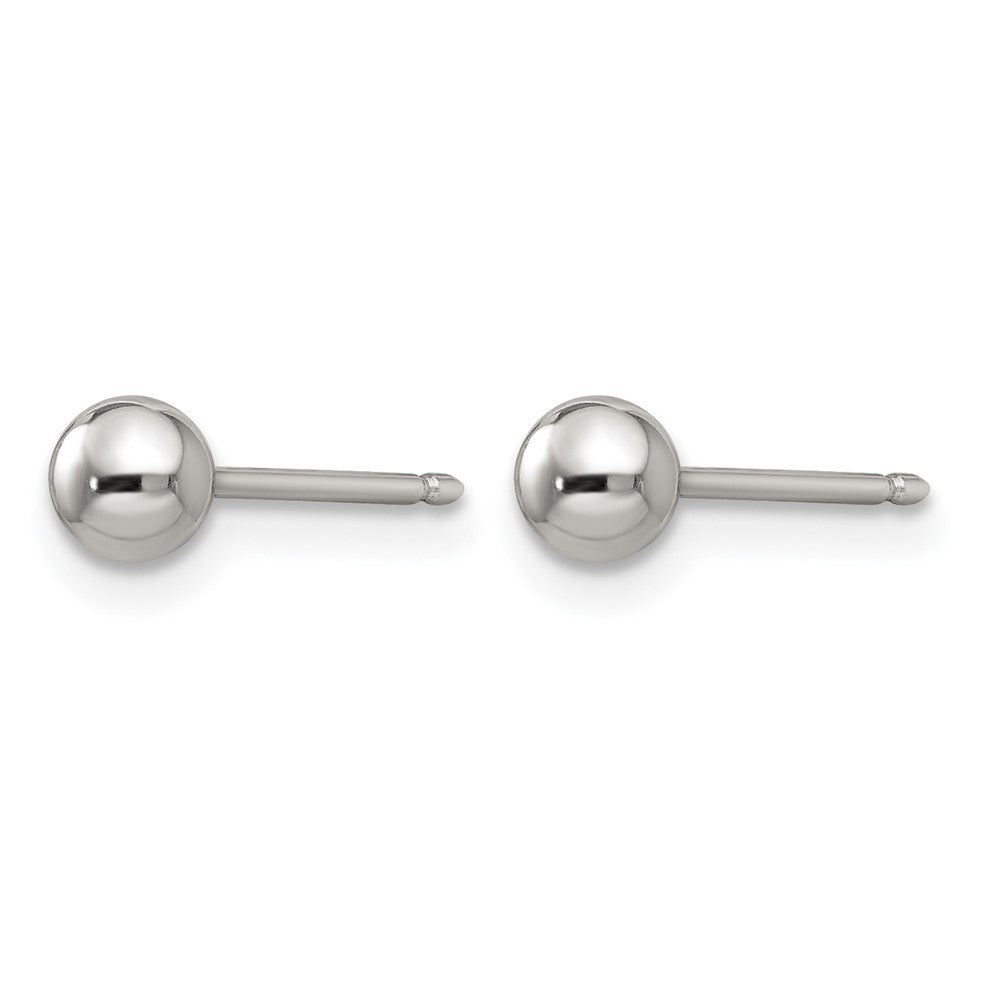 Inverness Stainless Steel Polished 4mm Ball Post Earrings