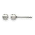Inverness Stainless Steel Polished 4mm Ball Post Earrings