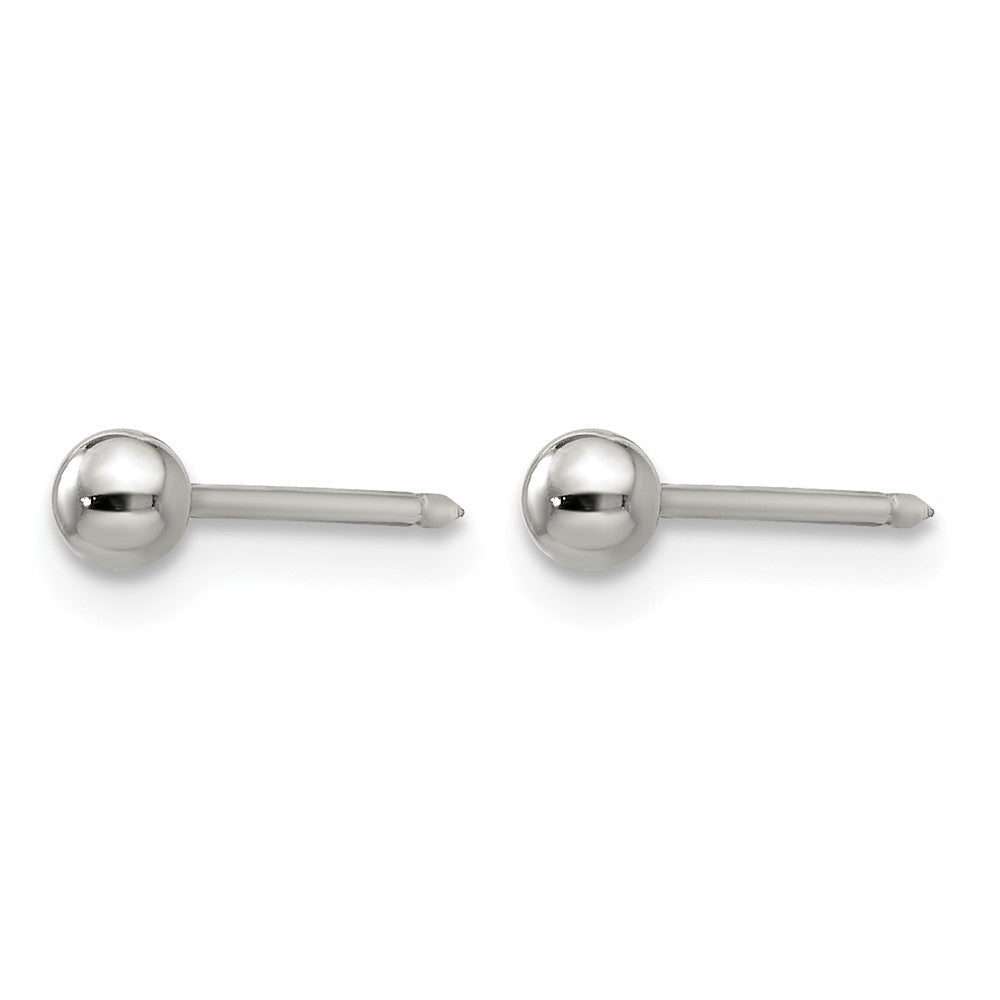 Inverness Stainless Steel Polished 3mm Ball Short Post Earrings