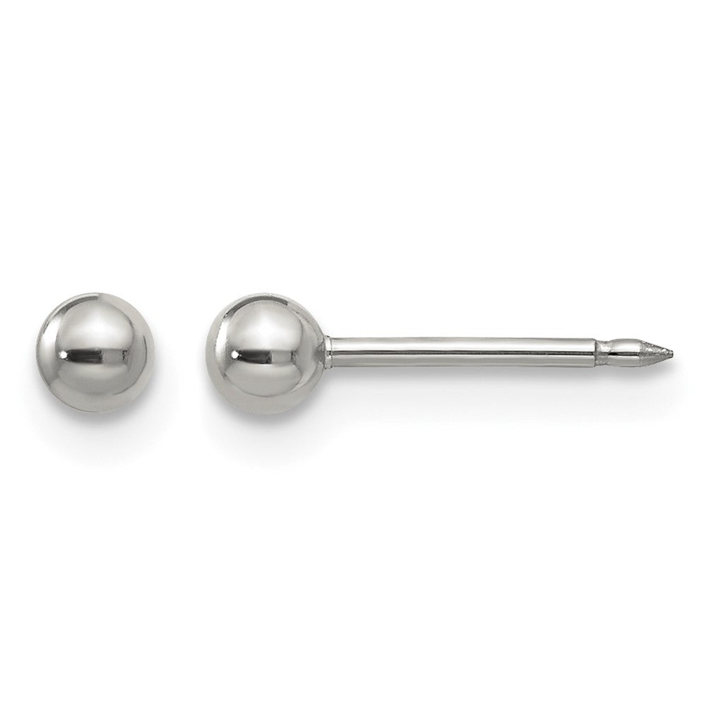 Inverness Stainless Steel Polished 3mm Ball Short Post Earrings