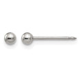 Inverness Stainless Steel Polished 3mm Ball Post Earrings