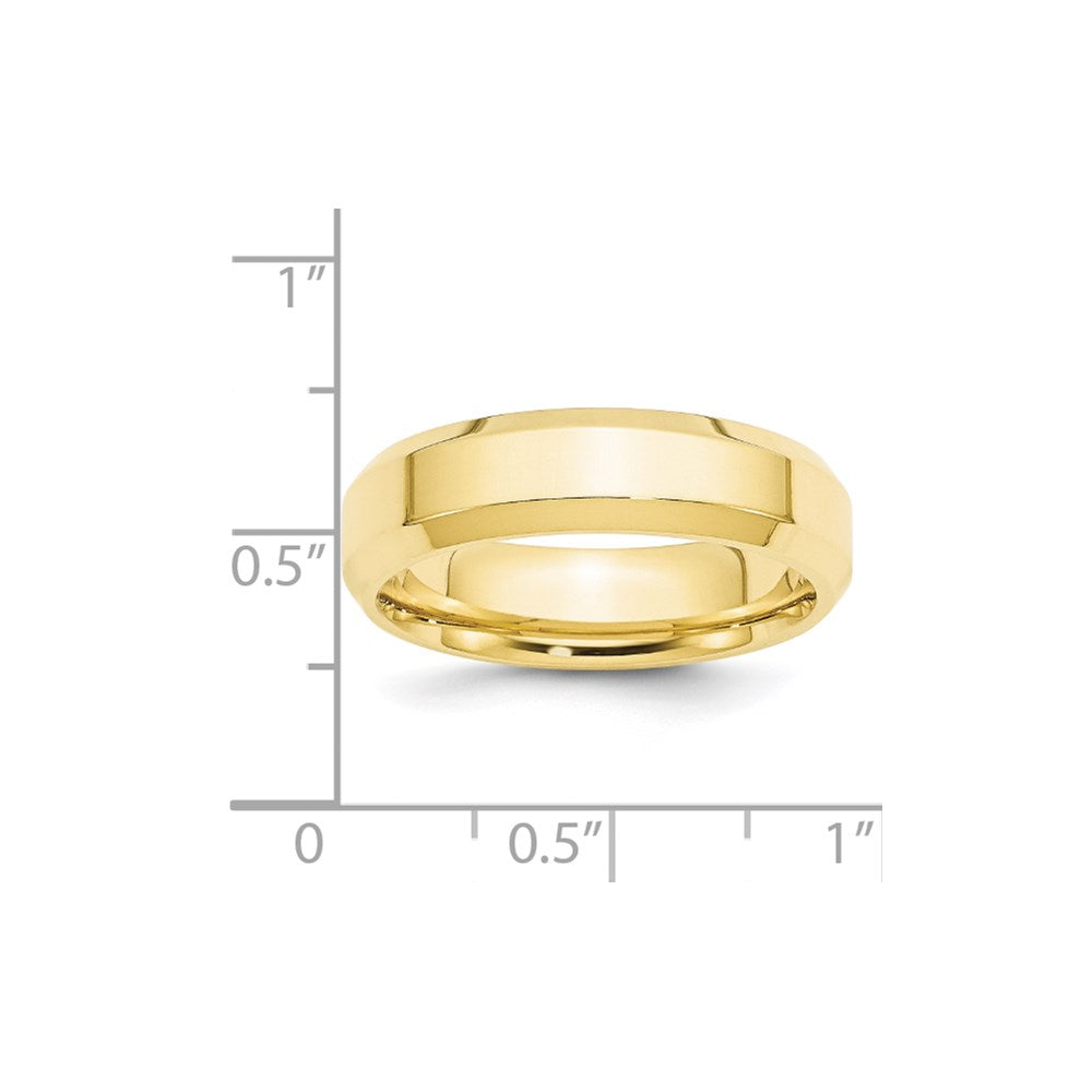 10KY 6mm Bevel Edge Comfort Fit Band