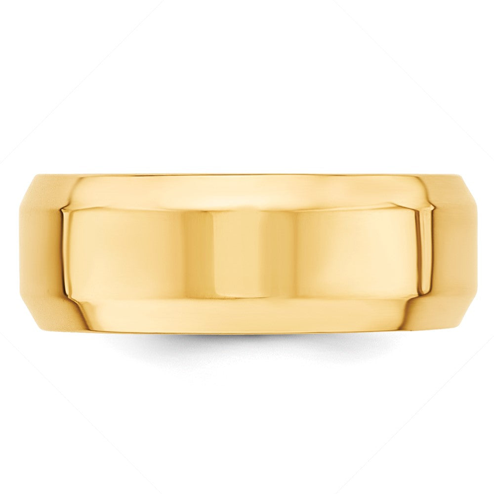 10KY 8mm Bevel Edge Comfort Fit Band