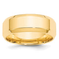 10KY 8mm Bevel Edge Comfort Fit Band