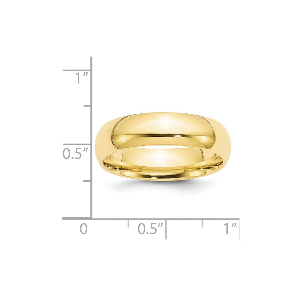 10KY 6mm Standard Comfort Fit Band