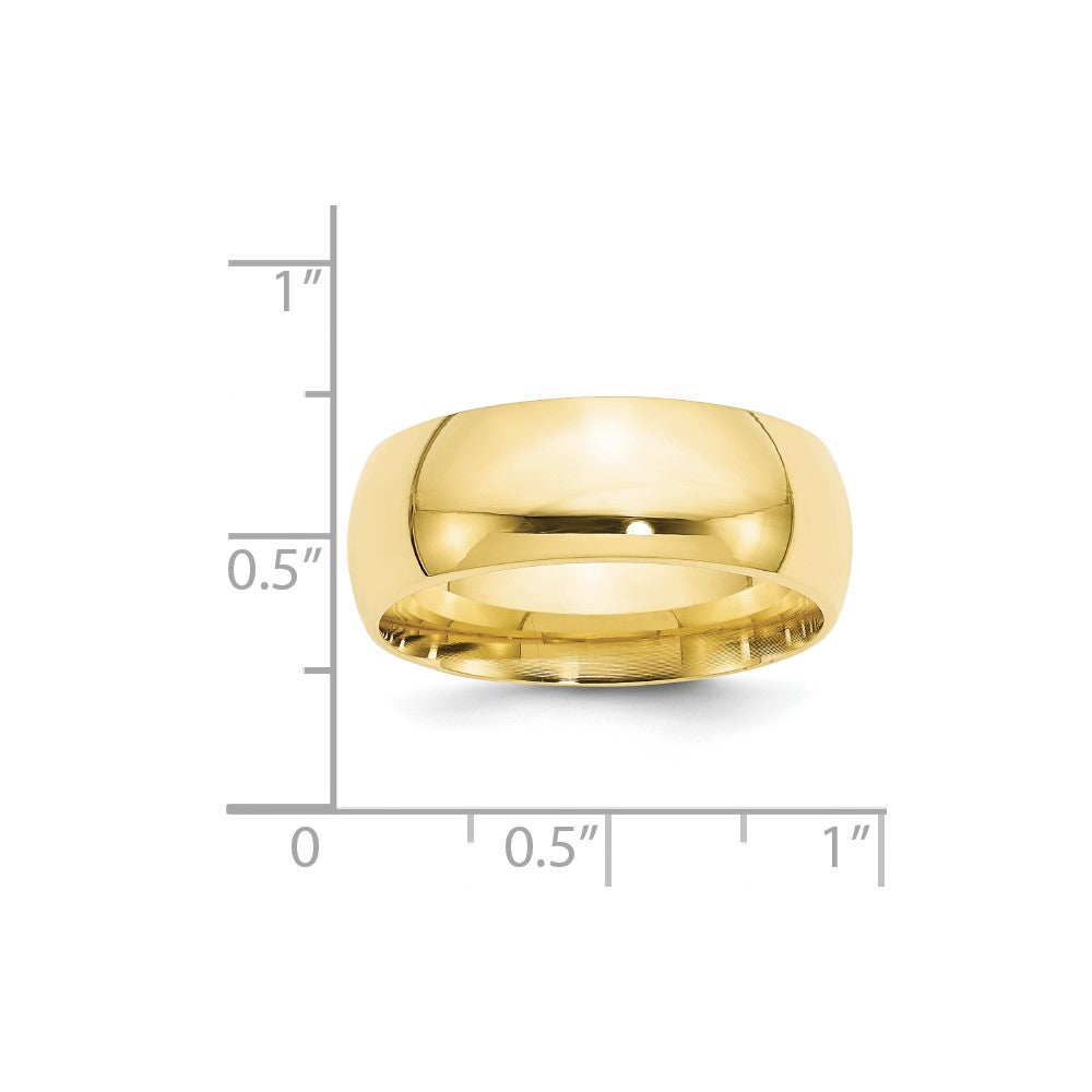 10KY 8mm Standard Comfort Fit Band