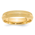 10KY 5mm Double Milgrain Comfort Fit Band