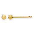 Inverness 14k Polished 3mm Ball Long Post Earrings