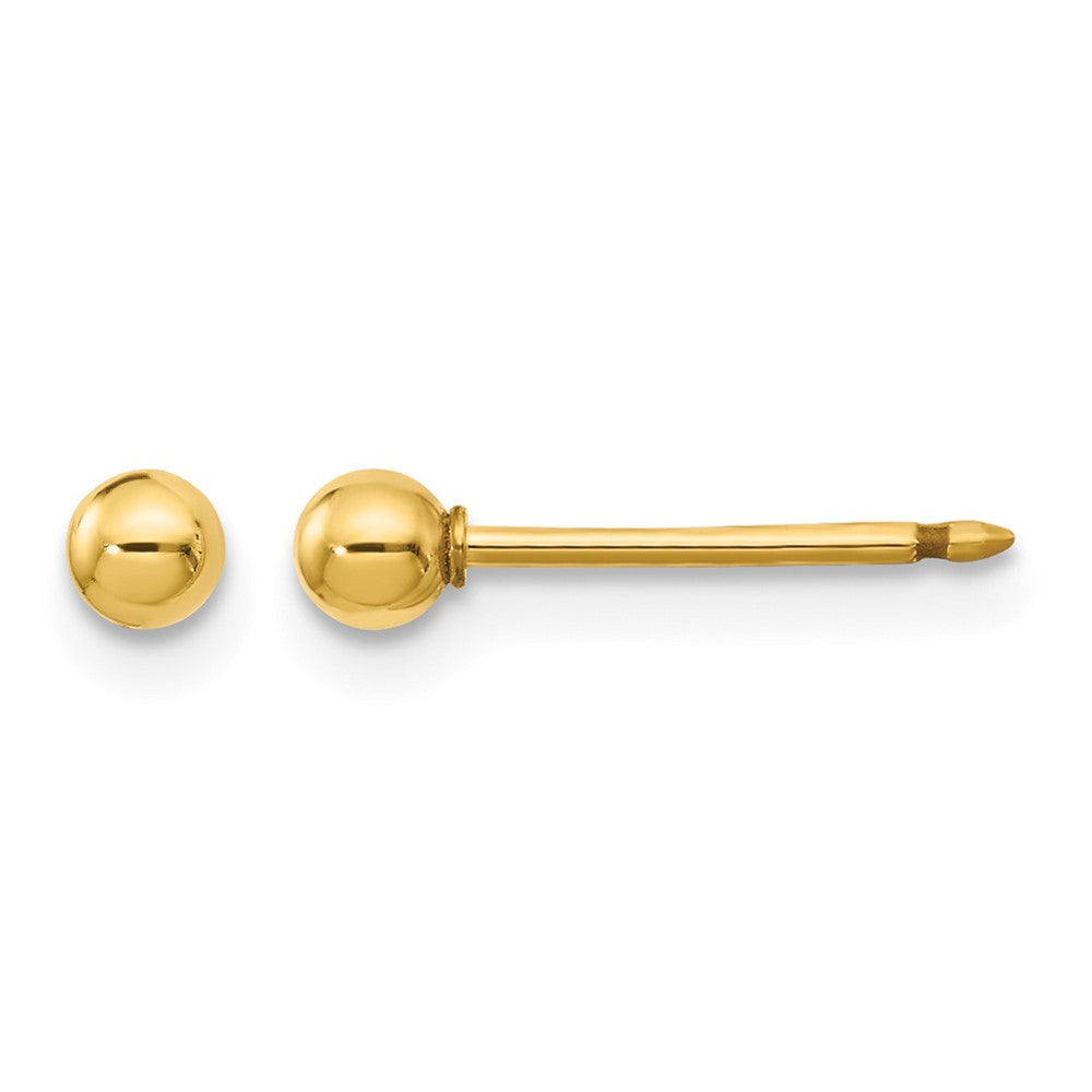 Inverness 14k 3mm Ball Post Earrings