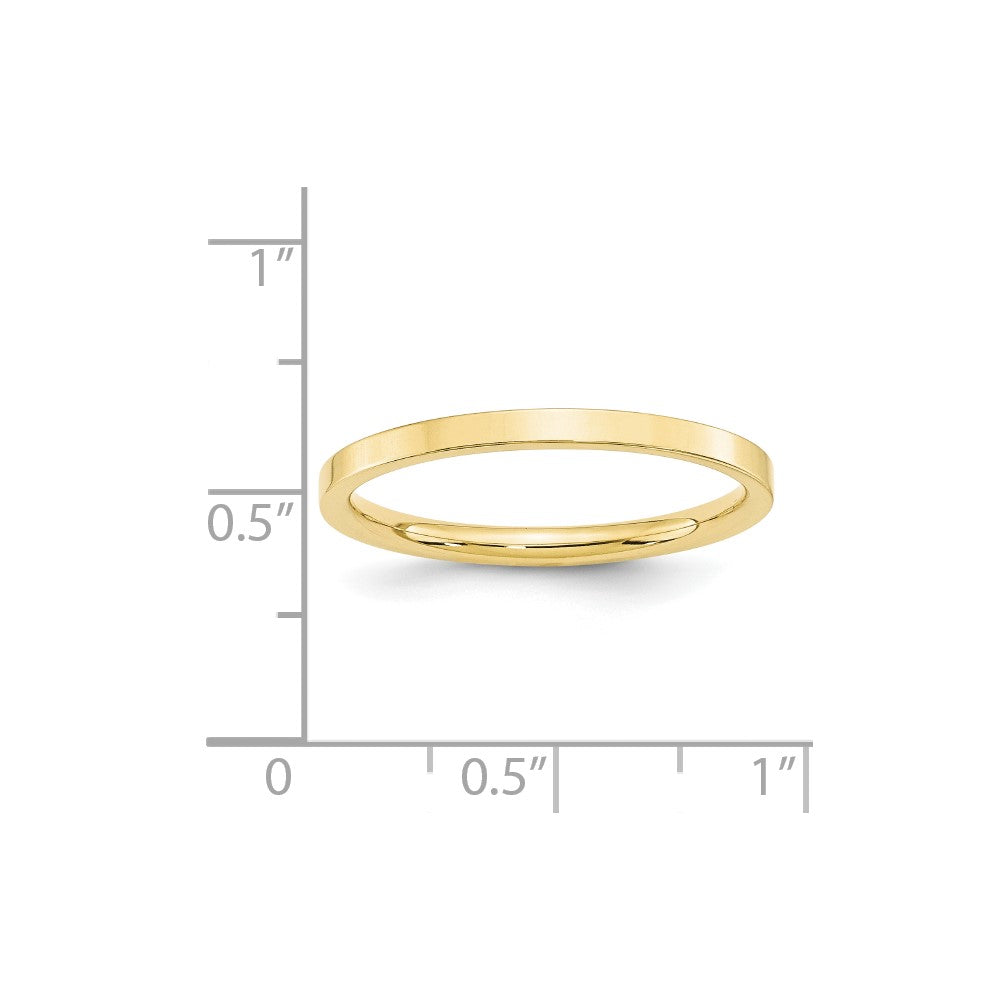 10KY 2mm Standard Flat Comfort Fit Band