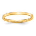 10KY 2mm Standard Flat Comfort Fit Band