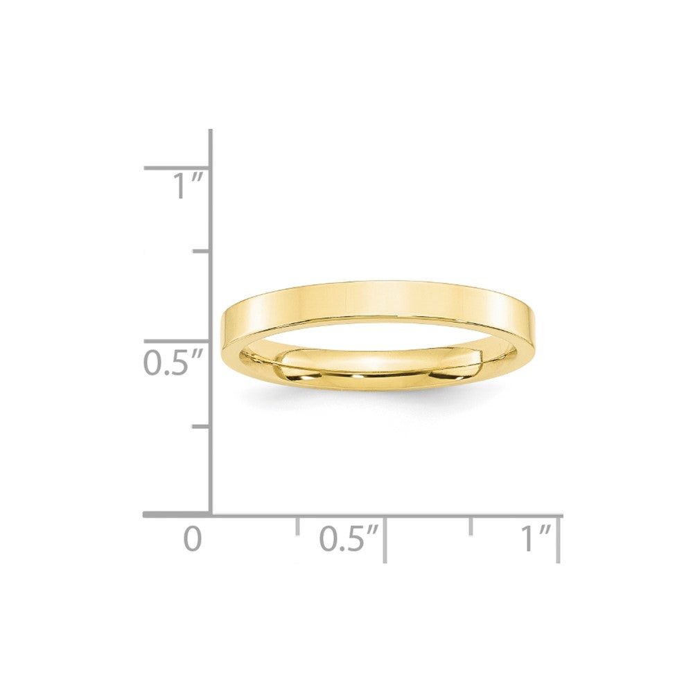 10KY 3mm Standard Flat Comfort Fit Band