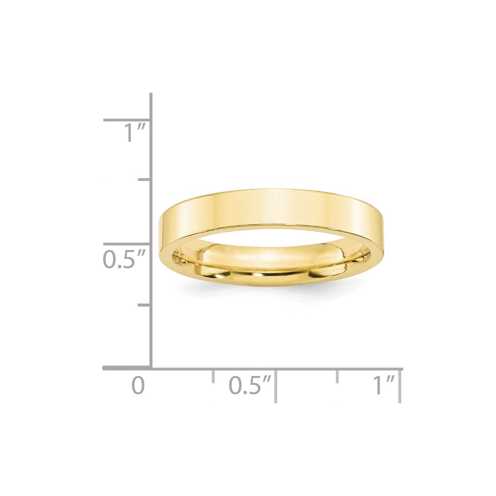 10KY 4mm Standard Flat Comfort Fit Band
