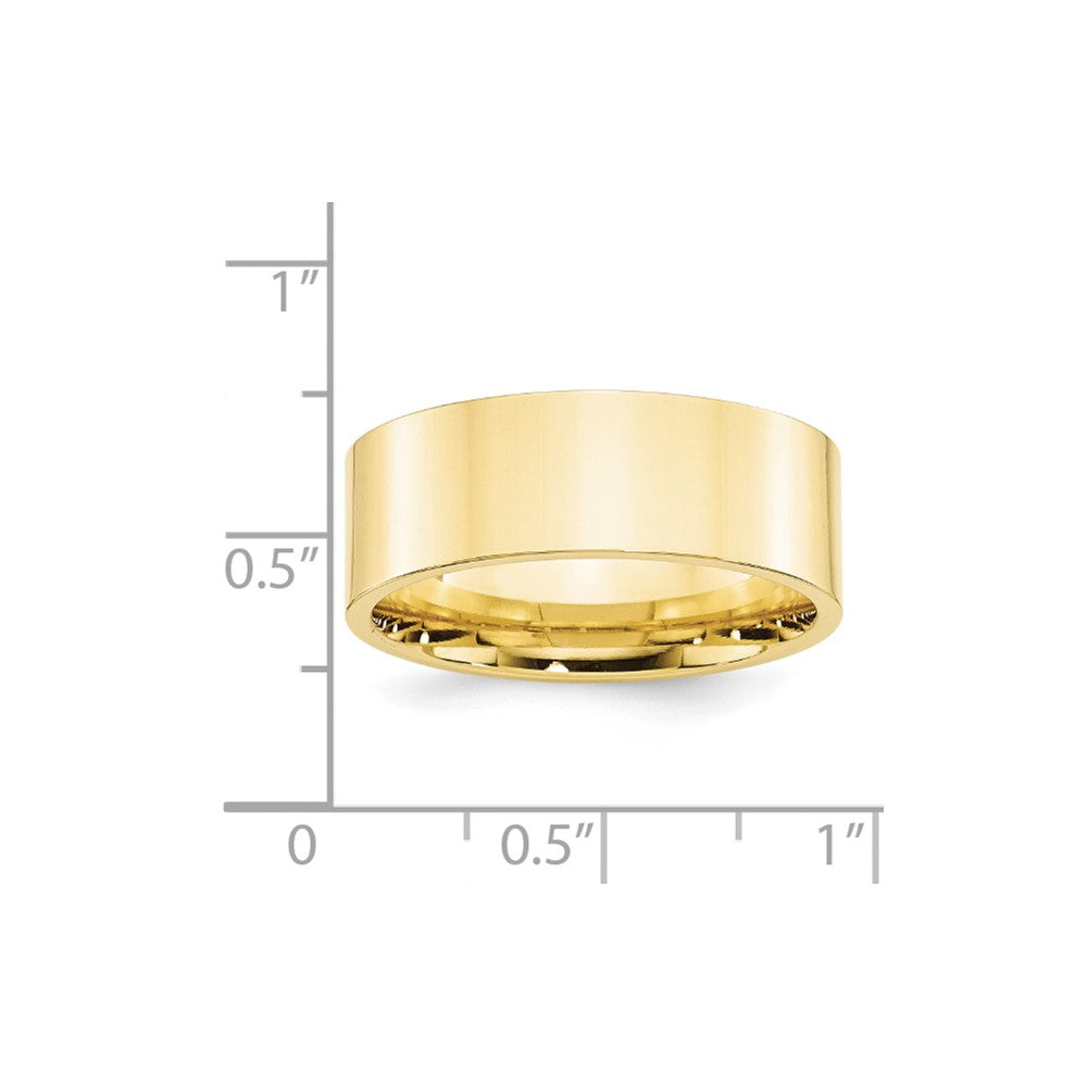 10KY 8mm Standard Flat Comfort Fit Band