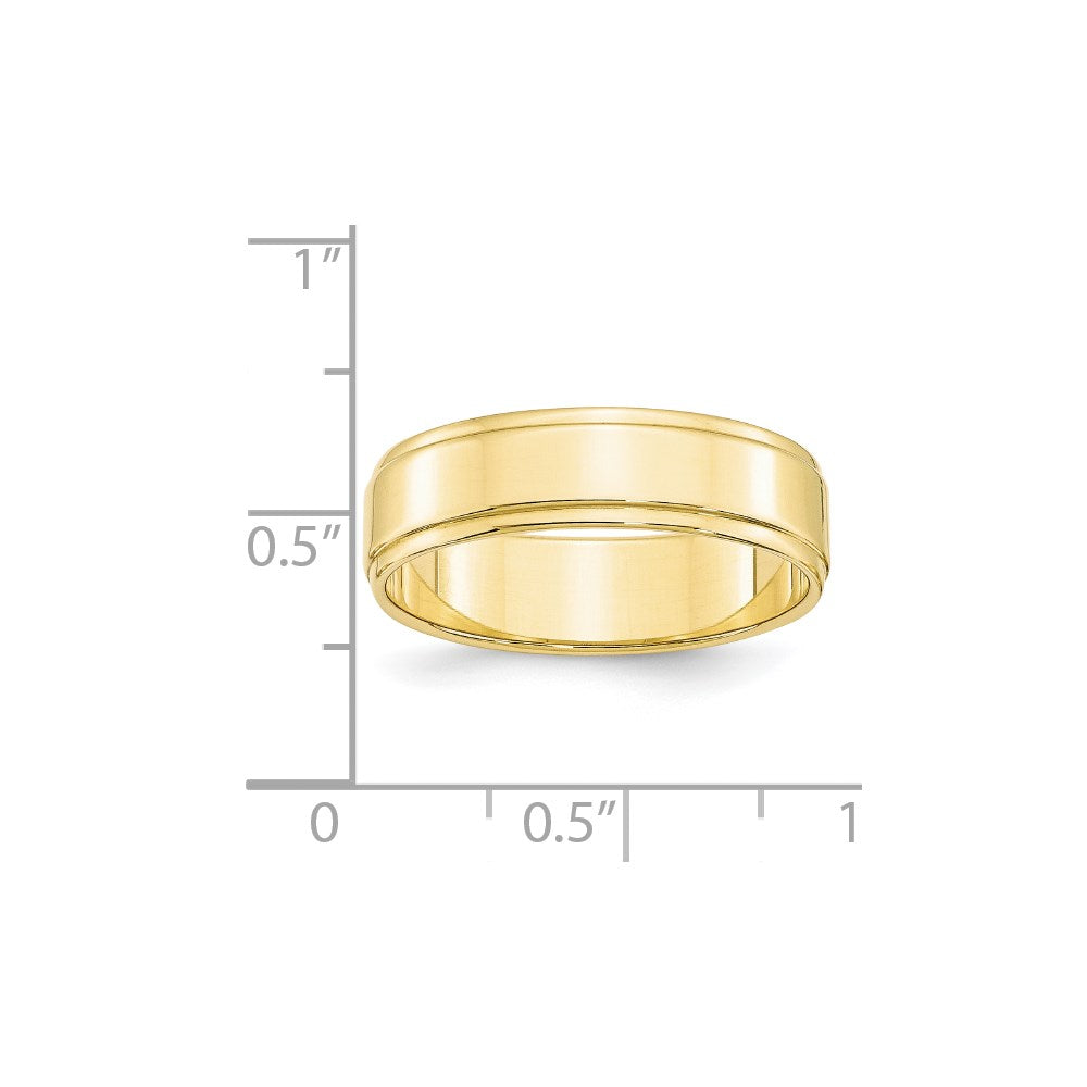 10KY 6mm Flat with Step Edge Band