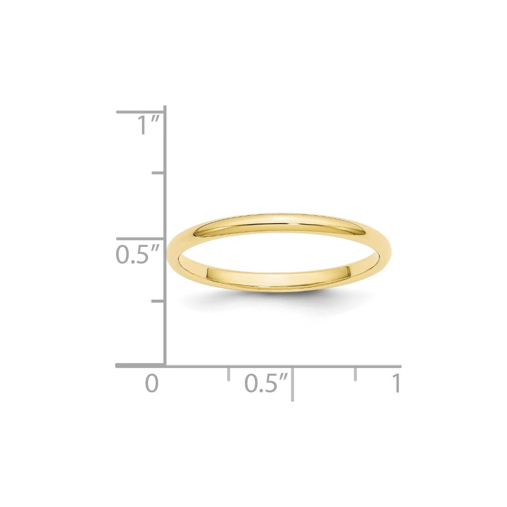 10KY 2mm Half Round Band