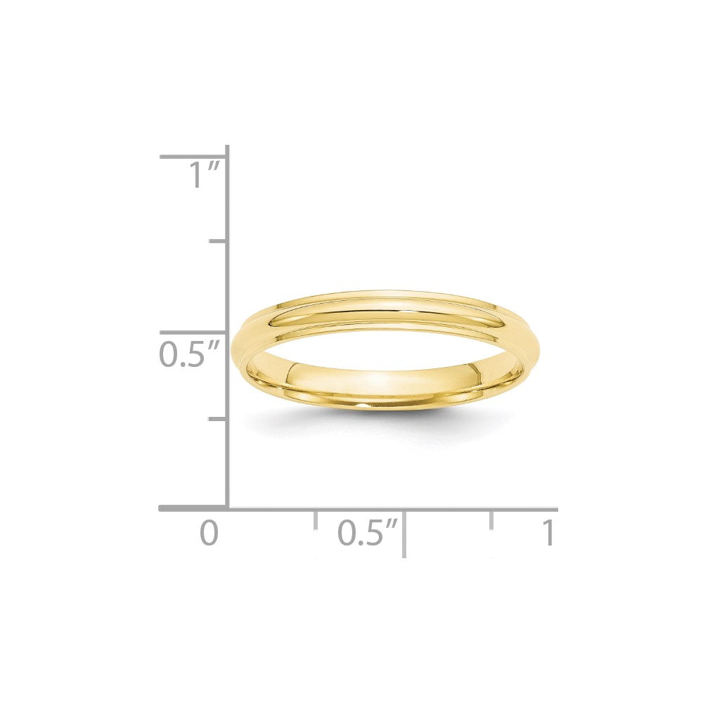 10KY 3mm Half Round with Edge Band