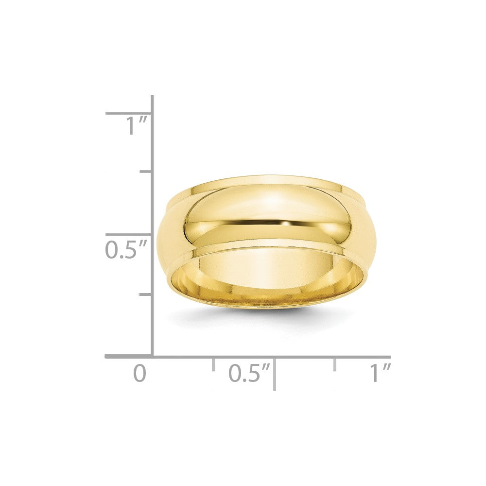 10KY 8mm Half Round with Edge Band