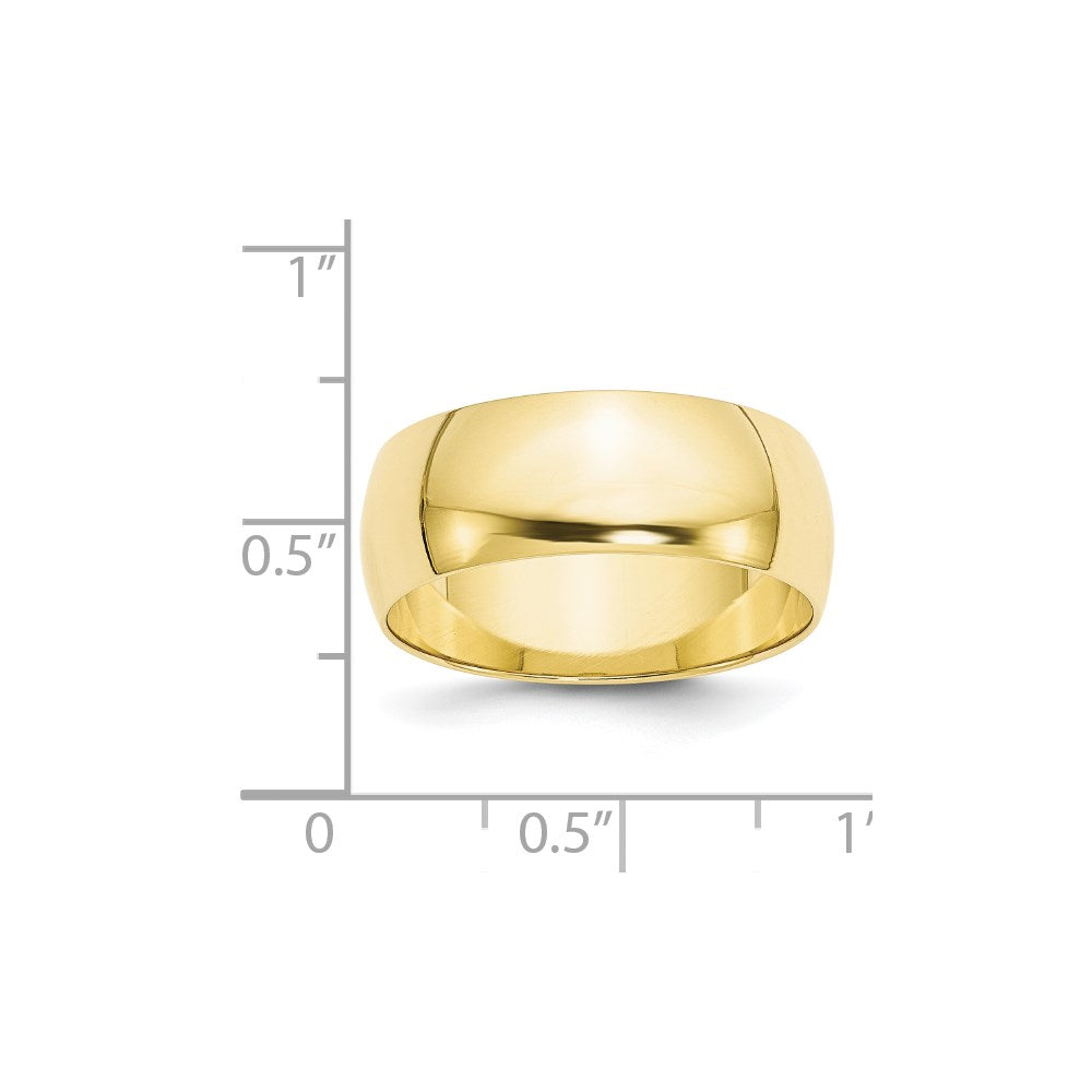 10KY 8mm LTW Half Round Band