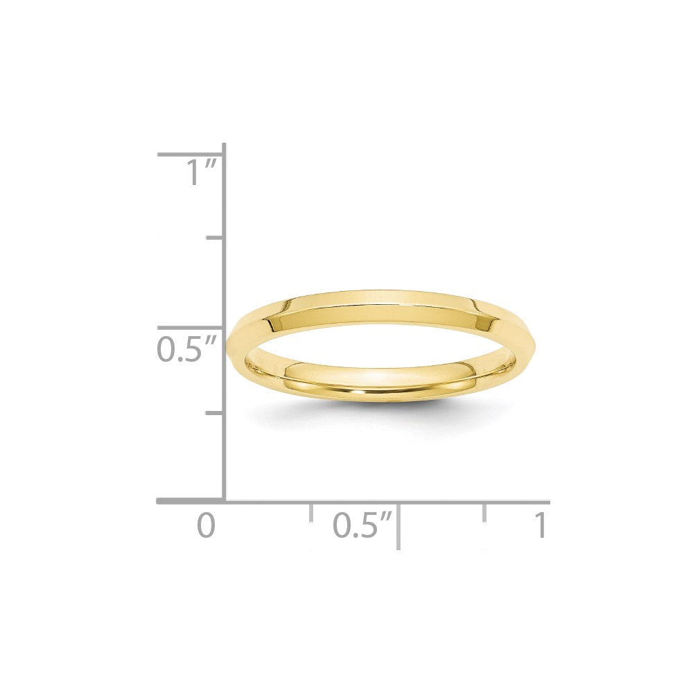 10KY 2.5mm Knife Edge Comfort Fit Band