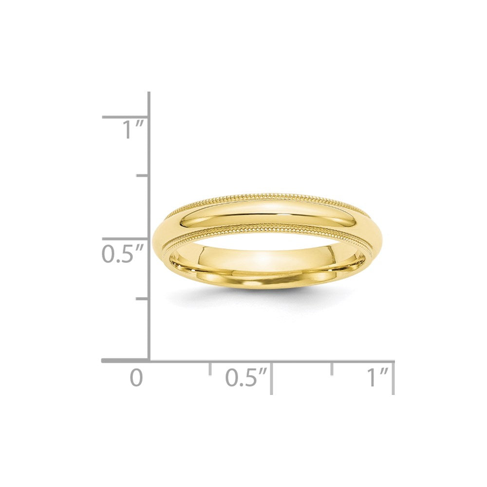 10KY 4mm Milgrain Comfort Fit Band