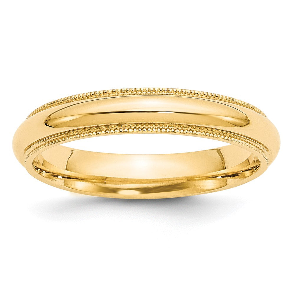 10KY 4mm Milgrain Comfort Fit Band