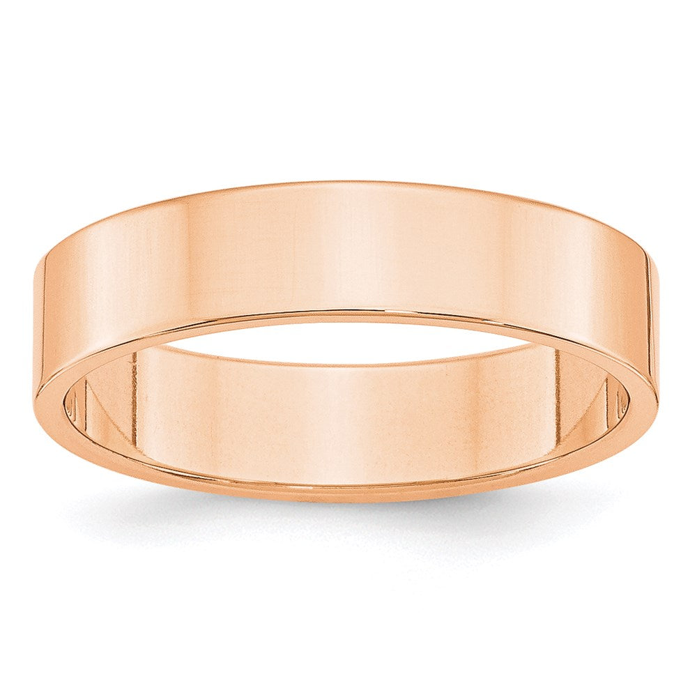10k Rose Gold 5mm LTW Flat Band