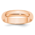 10k Rose Gold 5mm Half Round Band