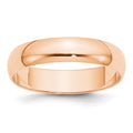 10k Rose Gold 5mm LTW Half Round Band