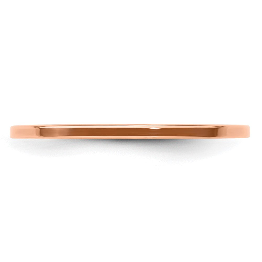 10K Rose Gold 1.2mm Flat Stackable Band