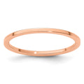 10K Rose Gold 1.2mm Flat Stackable Band