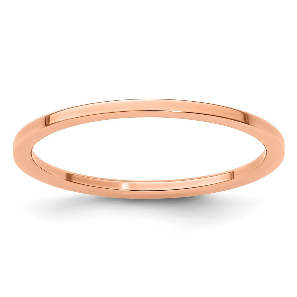 10K Rose Gold 1.2mm Flat Stackable Band
