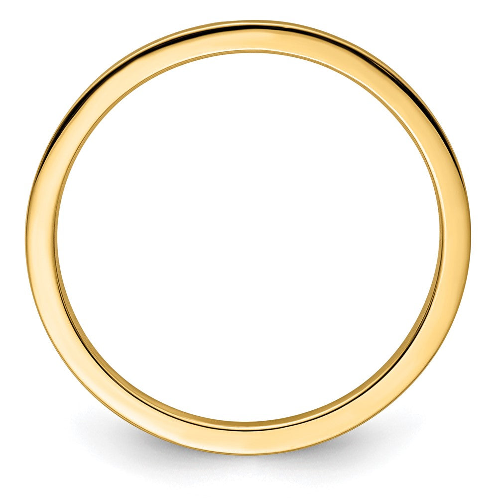 10K Gold 1.2mm Flat Stackable Band