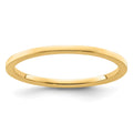 10K Gold 1.2mm Flat Stackable Band